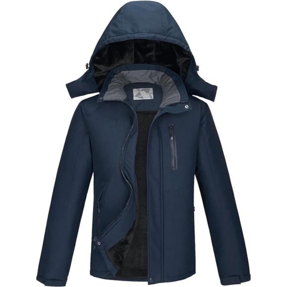 Men's Mountain Waterproof Ski Jackets Winter  Coat with Hood Windproof Jacket